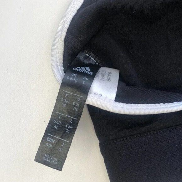 Adidas All Me black and white Sports Bra - Picture 7 of 8